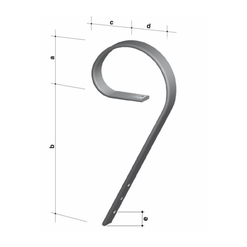 MOLLA LIVELLATRICE SENZA VOMERE 45X10 2 FORI