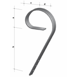 MOLLA LIVELLATRICE SENZA VOMERE 80X10 3 FORI