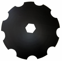 DISCO FRANGIZOLLE DENTATO Ø 610X6 MM. - FORO ESAGONALE 92