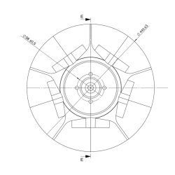DISCO 455X5 5 ONDE , 4 FORI ø 13 SU ø 98 ADATTABILE VADERSTADT