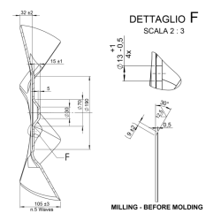 DISCO 455X5 5 ONDE , 4 FORI ø 13 SU ø 98 ADATTABILE VADERSTADT