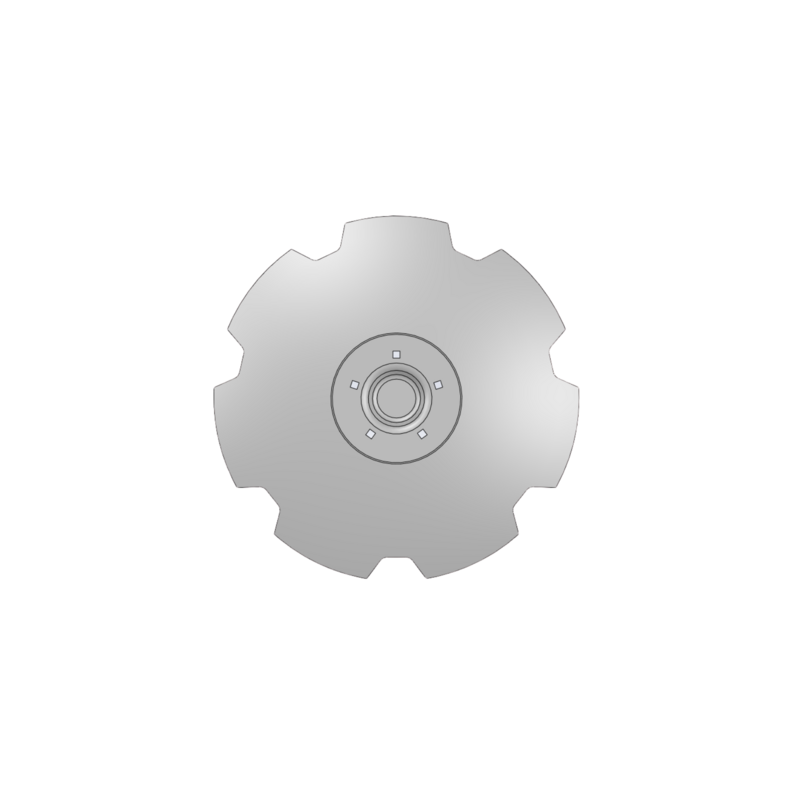 DISCO DENTATO Ø 645 N.5 FORI SP.6