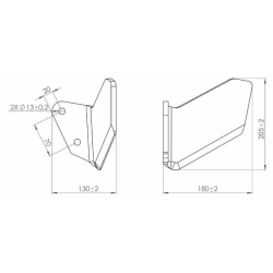 ALETTA LATERALE SX ADATTABILE DELTAFLEX