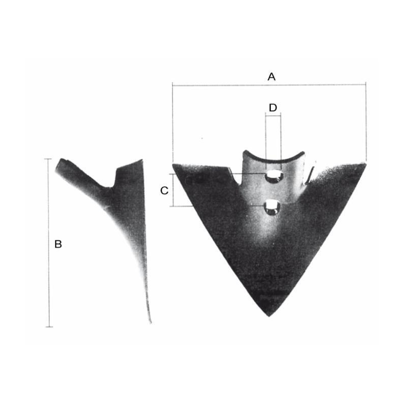 VOMERE 260X200 INTERASSE 45-50 SPESSORE 6