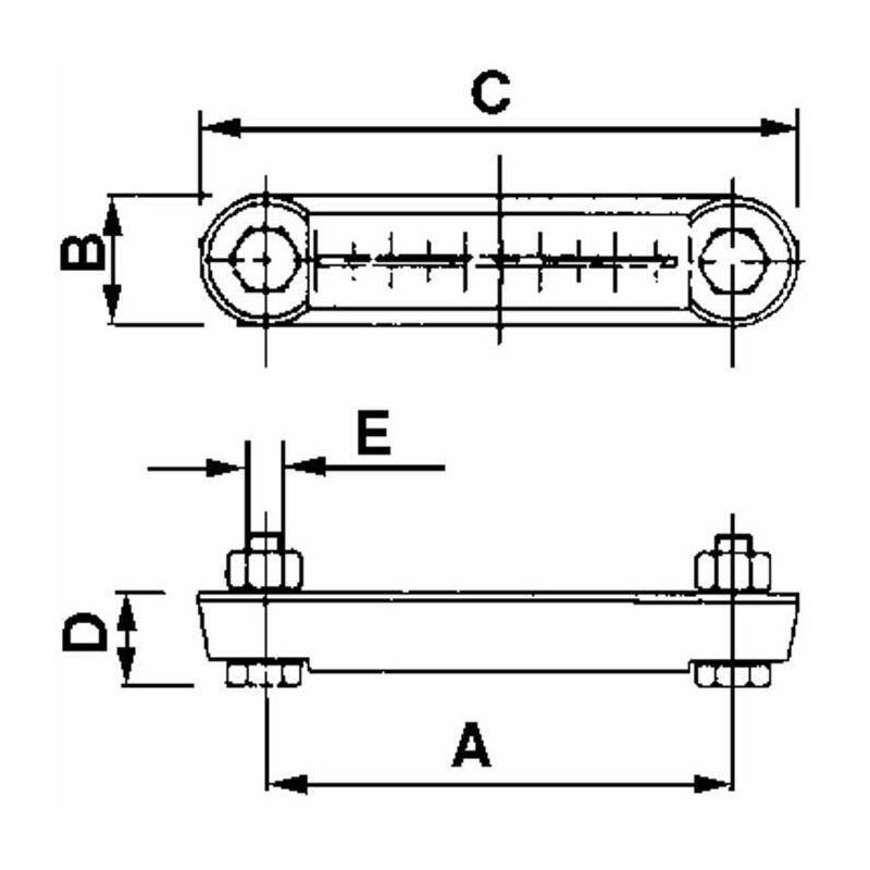 INDICATORE DI LIVELLO INTERASSE 127mm