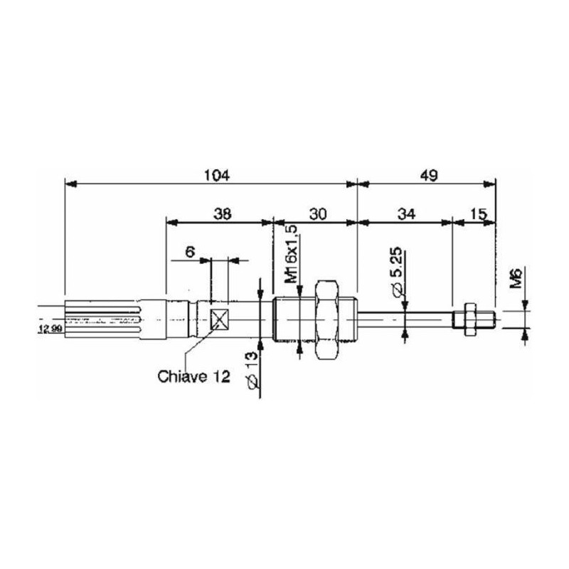 CAVO TELECOMANDO LUNGHEZZA 1500mm