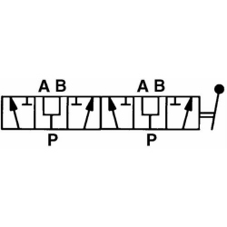 DEVIATORE DI FLUSSO A 6 VIE 1/2"