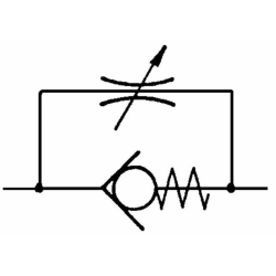 VALVOLA DI STROZZAMENTO UNIDIREZIONALE DA 1/2"