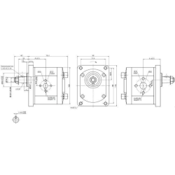 POMPA AD INGRANAGGI GRUPPO 2 DA 15cc DESTRA “MODELLO STANDARD” TIPO PLESSEY C31/33