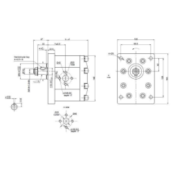 POMPA AD INGRANAGGI GRUPPO 3 DA 20cc SINISTRA “MODELLO STANDARD” TIPO PLESSEY A43