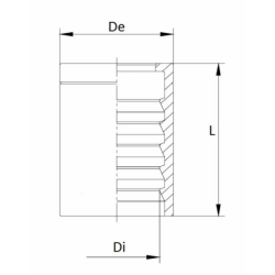 BOCCOLA A PRESSARE DA 5/16" TUBO SAE100 R1AT – EN853 1SN