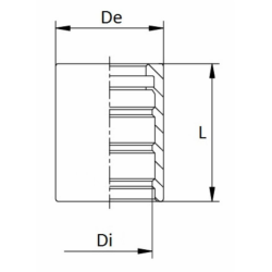 BOCCOLA A PRESSARE DA 3/8" TUBO SAE100 R7