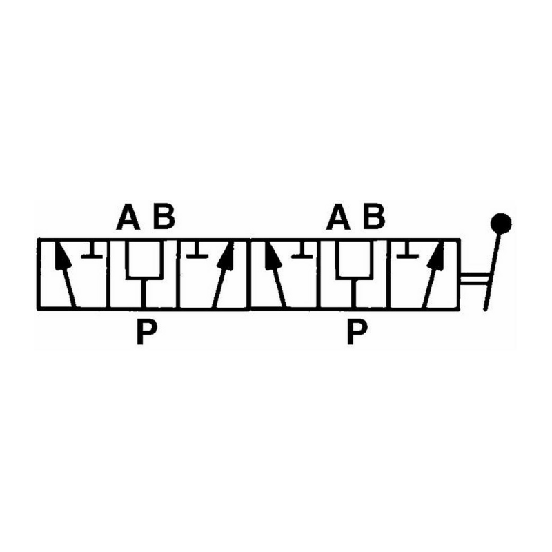 DEVIATORE DI FLUSSO A 6 VIE 3/8"