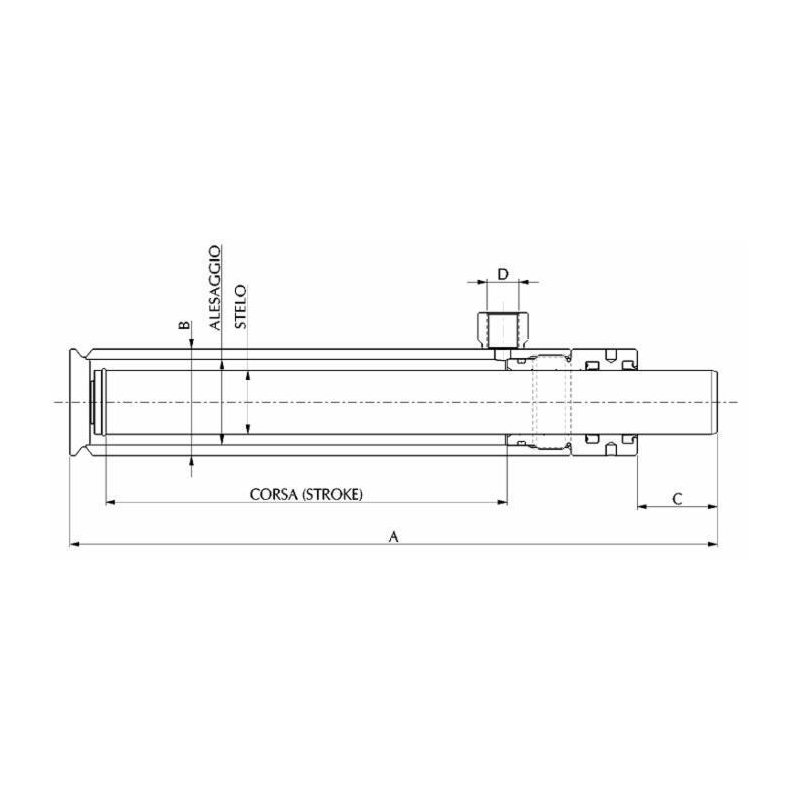CILINDRO TUFFANTE 50X40X200