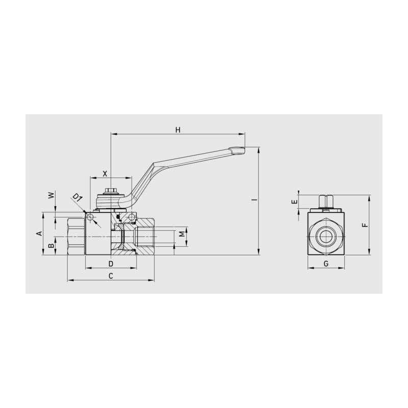 RUBINETTO A SFERA CON ATTACCO 1/4"