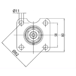 COLONNETTA PER IDROGUIDA LUNGHEZZA 389mm