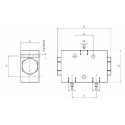 DIVISORE DI FLUSSO DA 3/8" da 25/40 LITRI