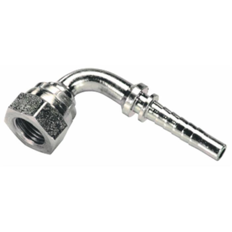 RACCORDO FEMMINA 90° RECUPERABILE FILETTO 1/4” TUBO 1/4”