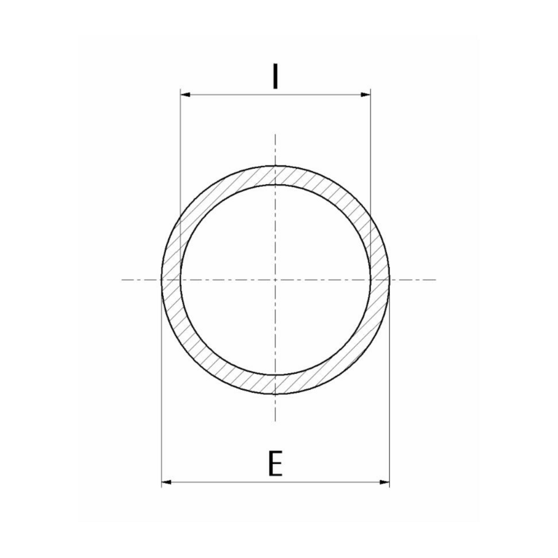 TUBO TRAFILATO Ø 80X70
