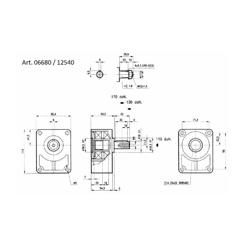 SUPPORTO TIROCINGHIA PER POMPA GRUPPO 2