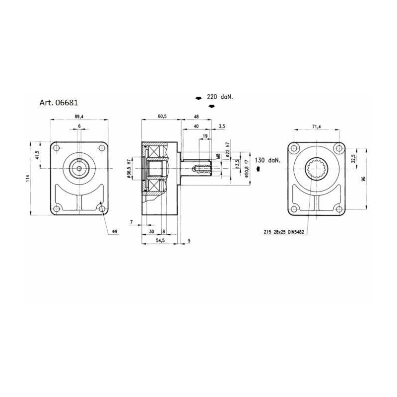 SUPPORTO TIROCINGHIA PER POMPA GRUPPO 2