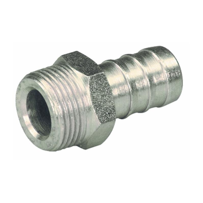 RACCORDO MASCHIO BASSA PRESSIONE FILETTO 3/8” TUBO 3/8”