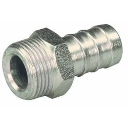 RACCORDO MASCHIO BASSA PRESSIONE FILETTO 1/2” TUBO 1/2”