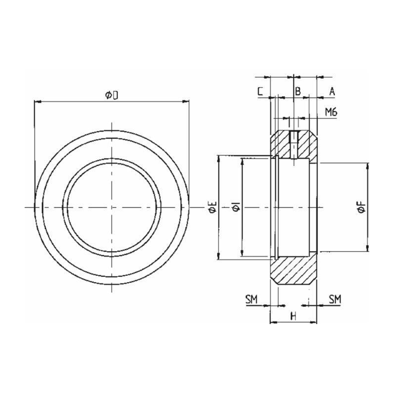 SEDE A SALD.PER SNODO SFER.Ø25