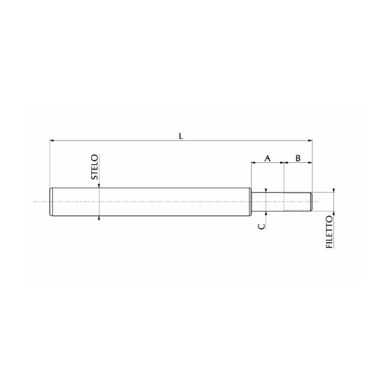 STELO CROMATO Ø-30 CORSA-200