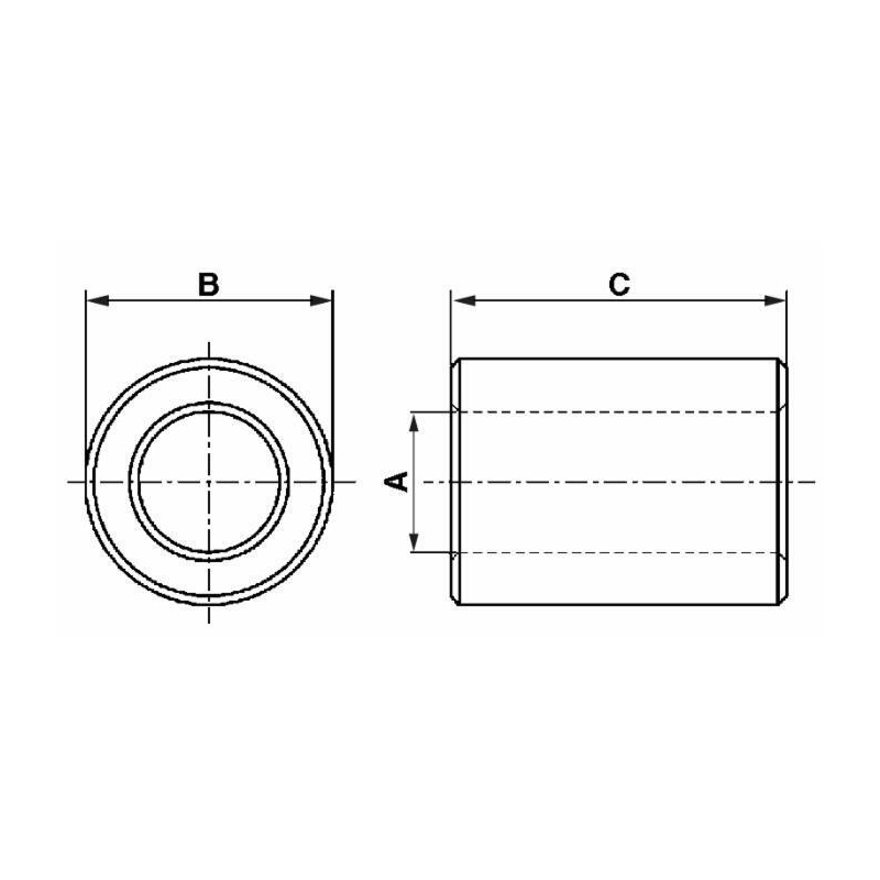 SUPP.A BOCCOLA X STELO Ø16 D35