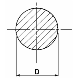 BARRA CROMATA Ø50 TAGL.3 METRI