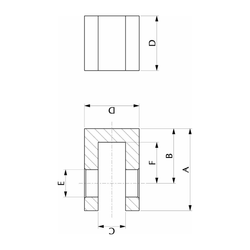FORCELLA FORATA A SALDARE FORO 16