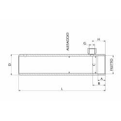 TUBO ACCIAIO ALES.70 CORSA 600