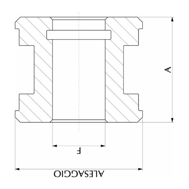 PISTONE AL.90 ST.40-45 ØF 30