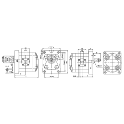 Pompa ad ingranaggi Gruppo 1 da 4,20 cc destra