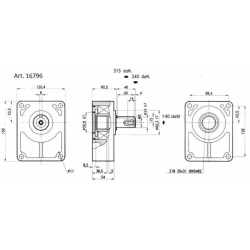 SUPPORTO TIROCINGHIA PER POMPA GRUPPO 3
