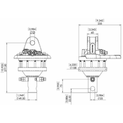 ROTATORE DA 3,5 TONNELLATE A 360° CON ALBERO