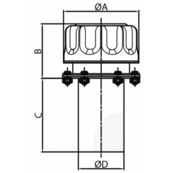 TAPPO CON FILTRO E CESTELLO A 3 FORI