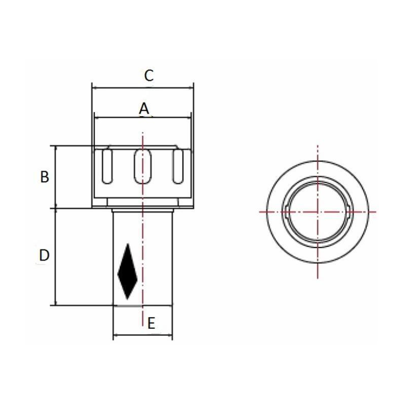 TAPPO CON FILTRO E CESTELLO A SALDARE