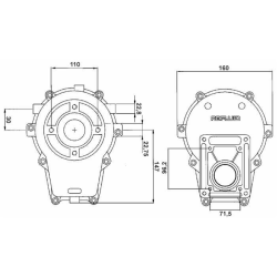 MOLTIPLICATORE PER POMPA GRUPPO 2 MASCHIO RAPPORTO 1:3,8