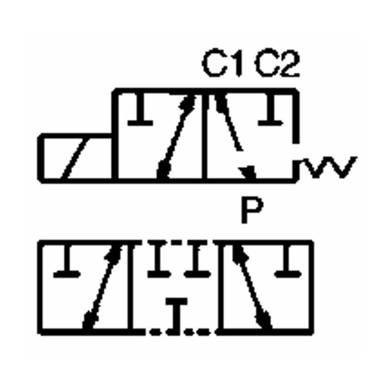 DEVIATORE ELETTRICO A 3 VIE DA 1/4" 12VDC