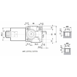 DEVIATORE ELETTRICO A 3 VIE DA 3/4" 12VDC