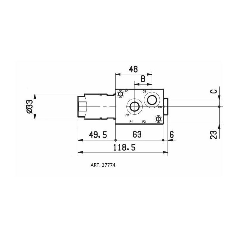 DEVIATORE ELETTRICO A 6 VIE DA 3/4" 12VDC