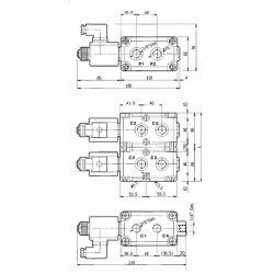 DEVIATORE ELETTRICO MODULARE A 12 VIE DA 3/8" 12VDC