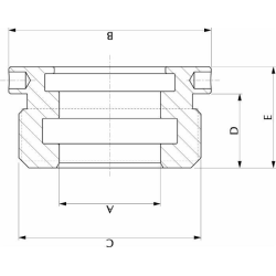 TESTATA AL.50 ØF30 FIL.54X1,5