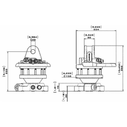 ROTATORE DA 3,5 TONNELLATE A 360° A FLANGIA
