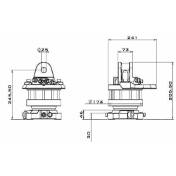 ROTATORE DA 5 TONNELLATE A 360° CON FLANGIA