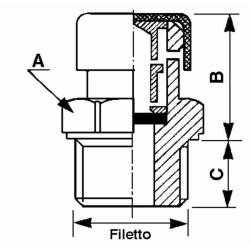 TAPPO SFIATO CON PROTEZIONE DA 3/8"