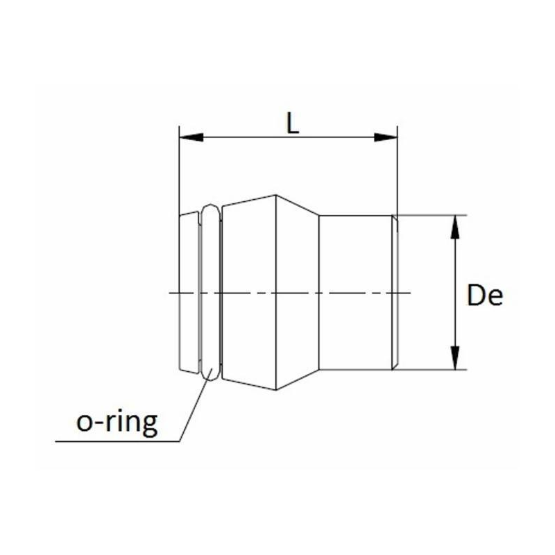 TAPPO PROT. X TUBO BOND. DIM 8