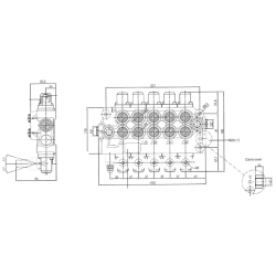 DISTRIBUTORE MODELLO BASIC A 5 LEVE DOPPIO EFFETTO 40 LITRI